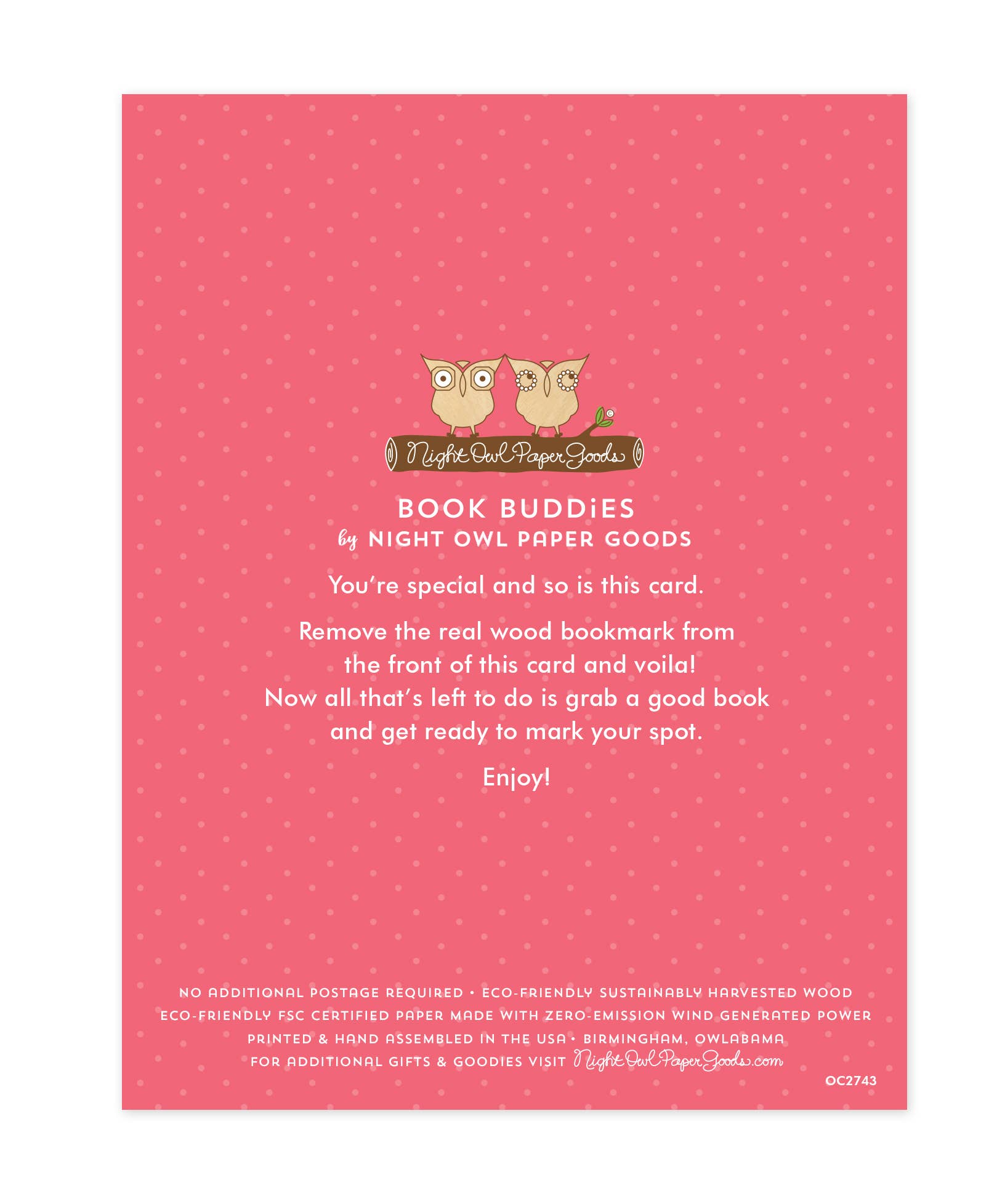 Night Owl Paper Goods – Großhandel Geburtstagskarten – Lesekarte zum Geburtstag mit Einhorn-Lesezeichen1