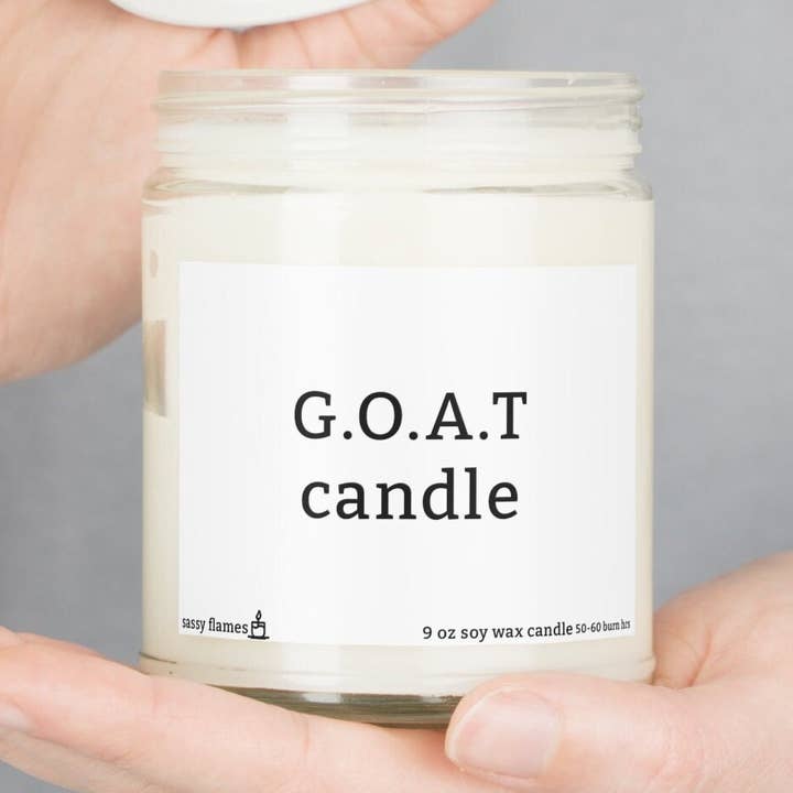 GOAT Candle Soy Wax Scented Candles, 9oz for wholesale by Sassy Flames