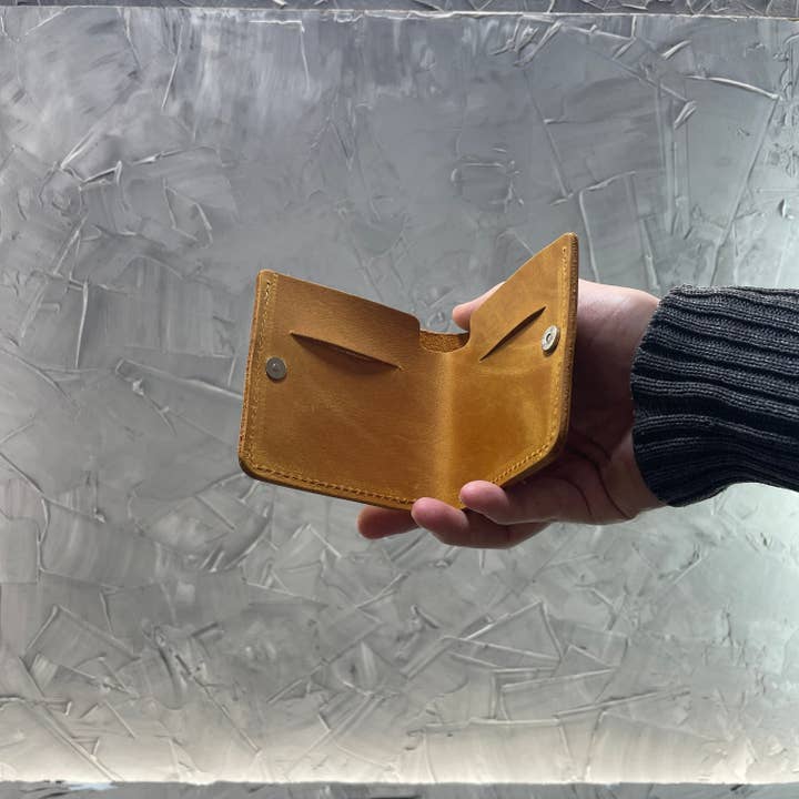Lederen portemonnee man, Camel portemonnee voor heren, lederen portemonnee, heren voor wholesale door Mountains
