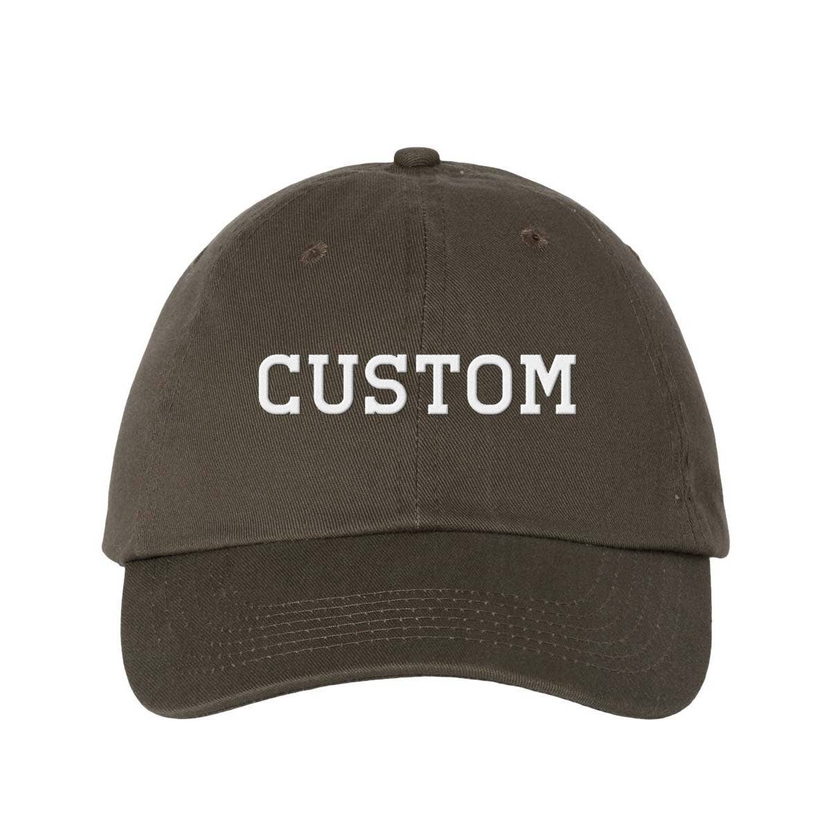 Lucky Luna Apparel – wholesale Baseball cap – Unisex – Custom Text Regular Block Embroidered Dad Hat10
