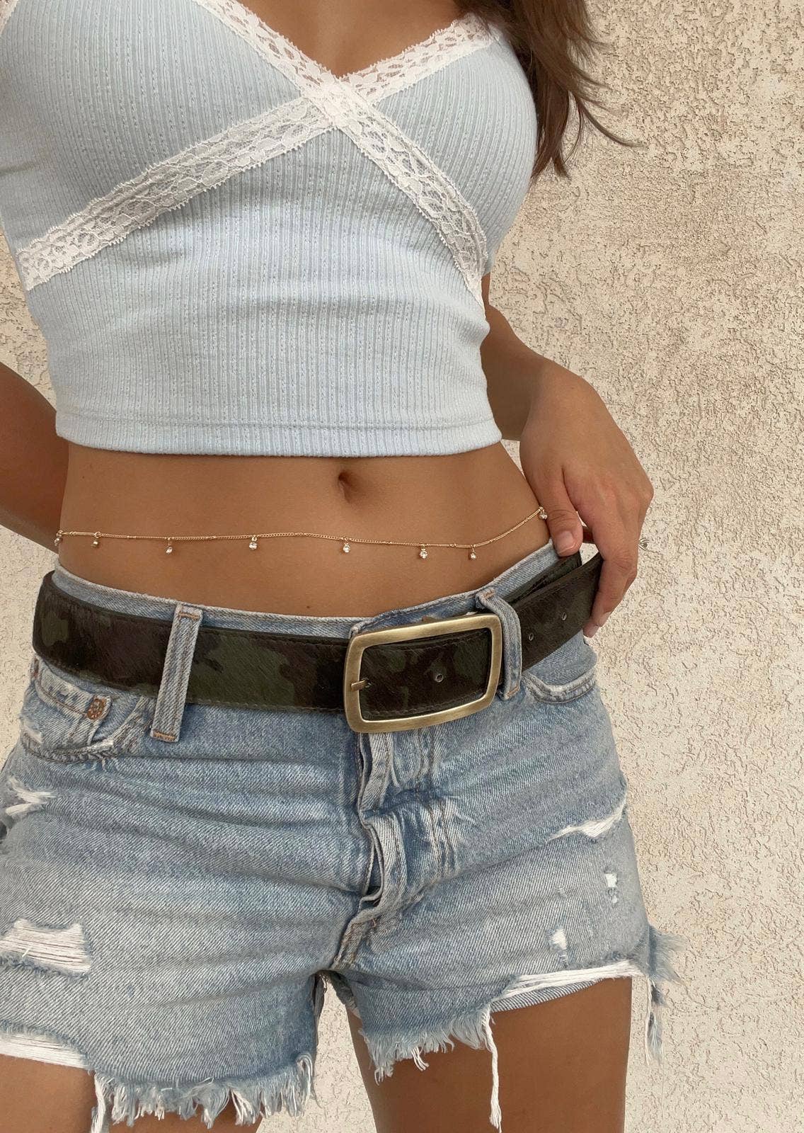 Charlie Leather – Großhandel Gürtel – Damen – Kallyn Breiter Gürtel aus exotischem Pelz2