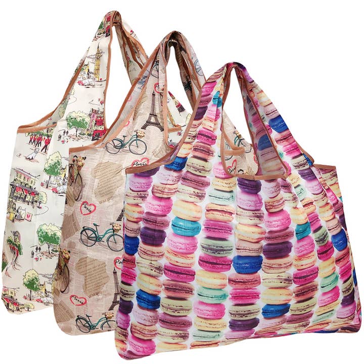 Wrapables.com - Wholesale Grocery/Shopping Bag - Wrapables Eco-Friendly Large Nylon Reusable Bags (Set of 3)193