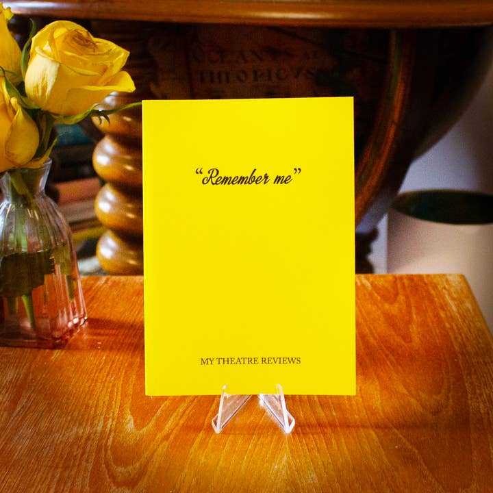 Mink - Wholesale Notebook - Remember Me: A Theatre Diary1