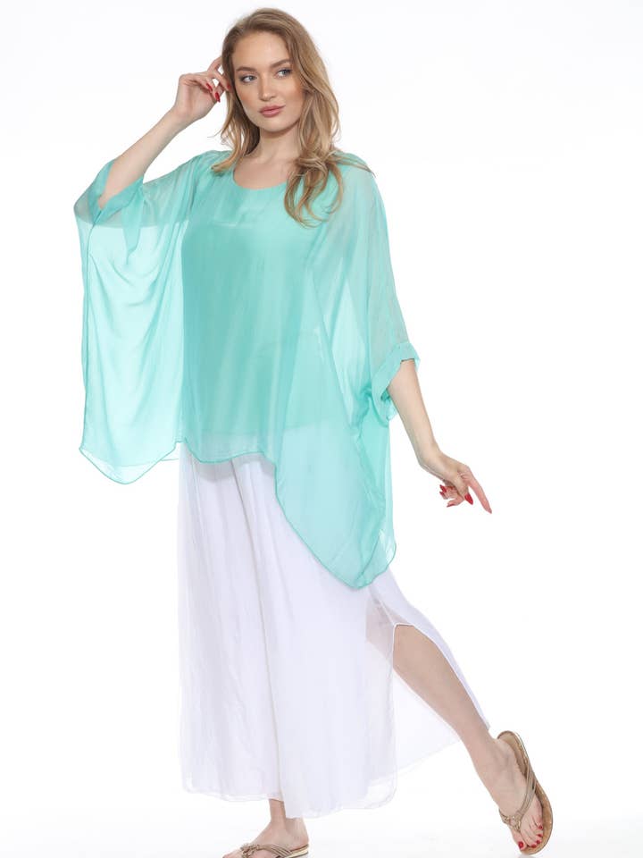 Top in seta solida per la vendita all'ingrosso da parte di Marisima by Urban Mangoz