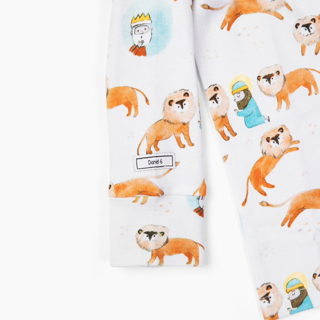 Holy Pals - Wholesale Sleepwear Set - Kids - Daniel & The Lions Den PJ Long Sleeve Set Cotton1