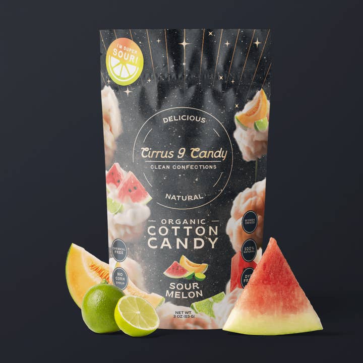 Sour Melon - Organic Cotton candy for wholesale by Cirrus 9 Candy