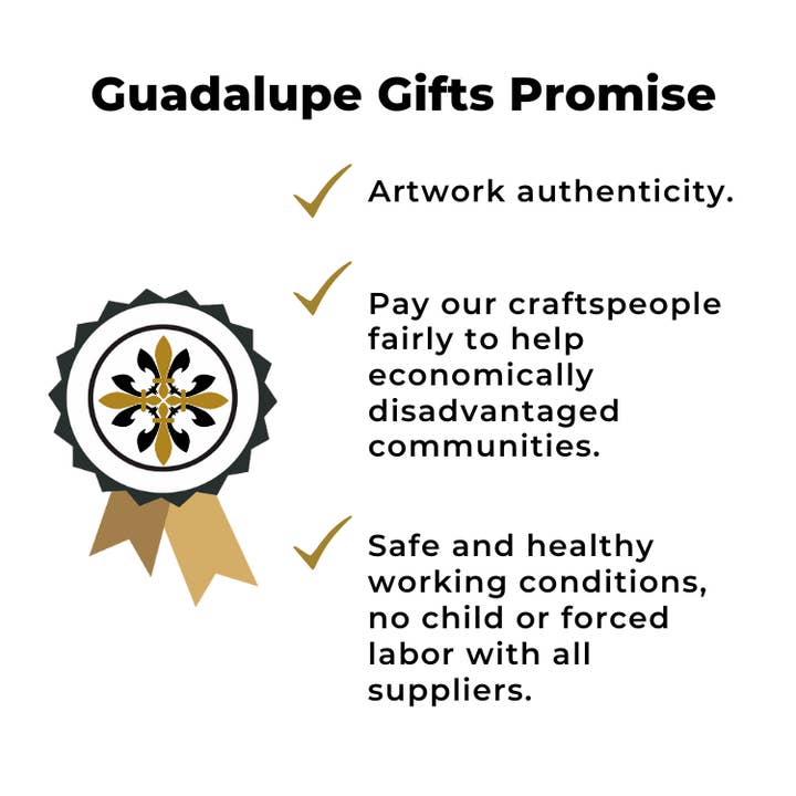 Guadalupe Gifts - Wholesale Wall Accent - St Michael the Archangel Wall Frame w/ Pressed Flowers 4.5" x 3.2"