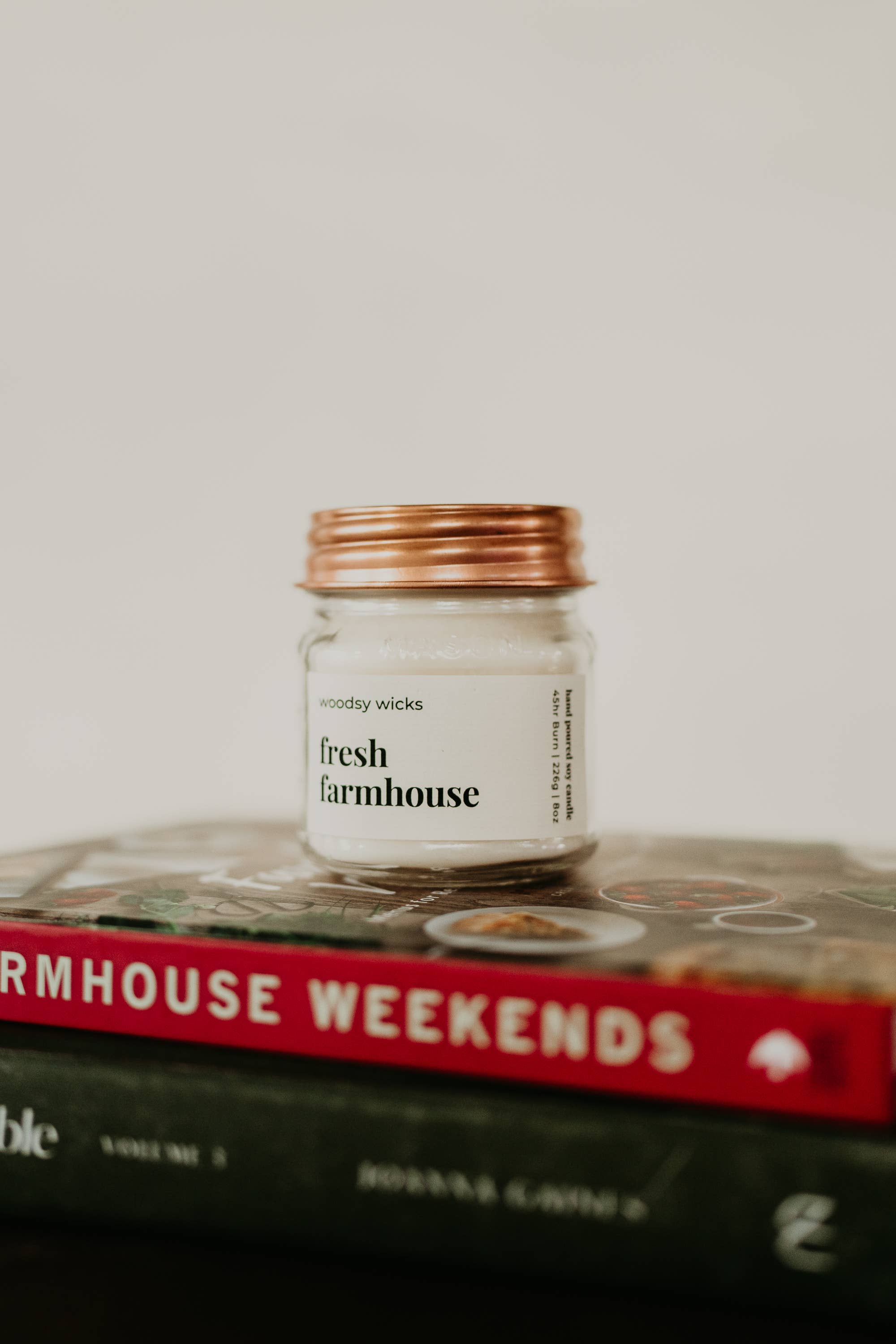 Woodsy Wicks – wholesale Jar/filled candle – Farmhouse Candles - Copper - 100% Soy Wax Wood Wick -Rustic8