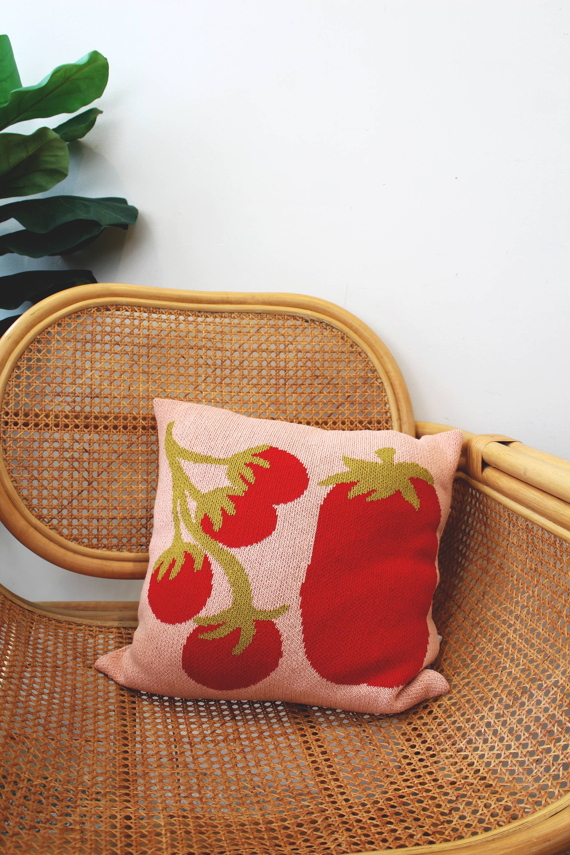 Calhoun & Co. - Wholesale Throw/Decorative Pillow - Tomato Knit Throw Pillow5