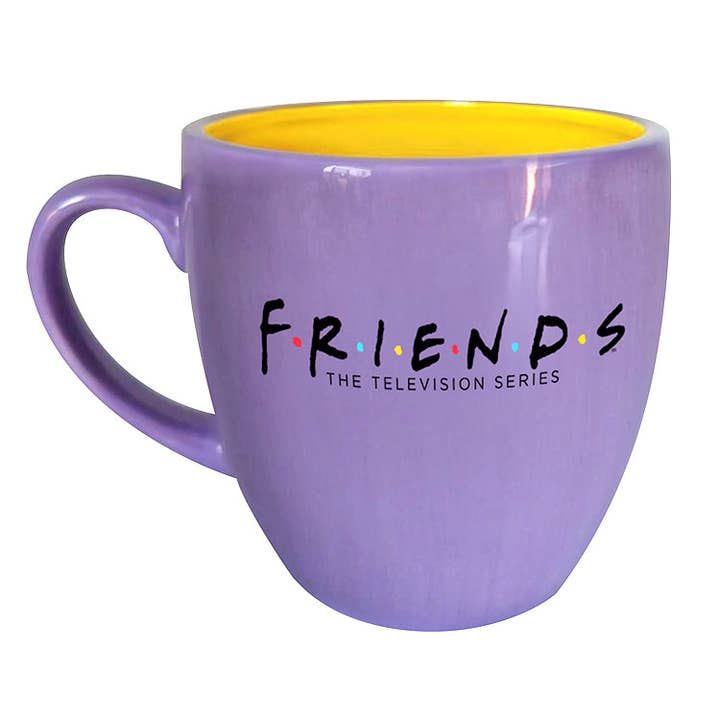 AQUARIUS, GAMAGO, ICUP, & ROCK SAWS by NMR Brands - Wholesale Coffee Mug - Friends Yellow Frame Molded Ceramic Mug (22oz / Packaged)2