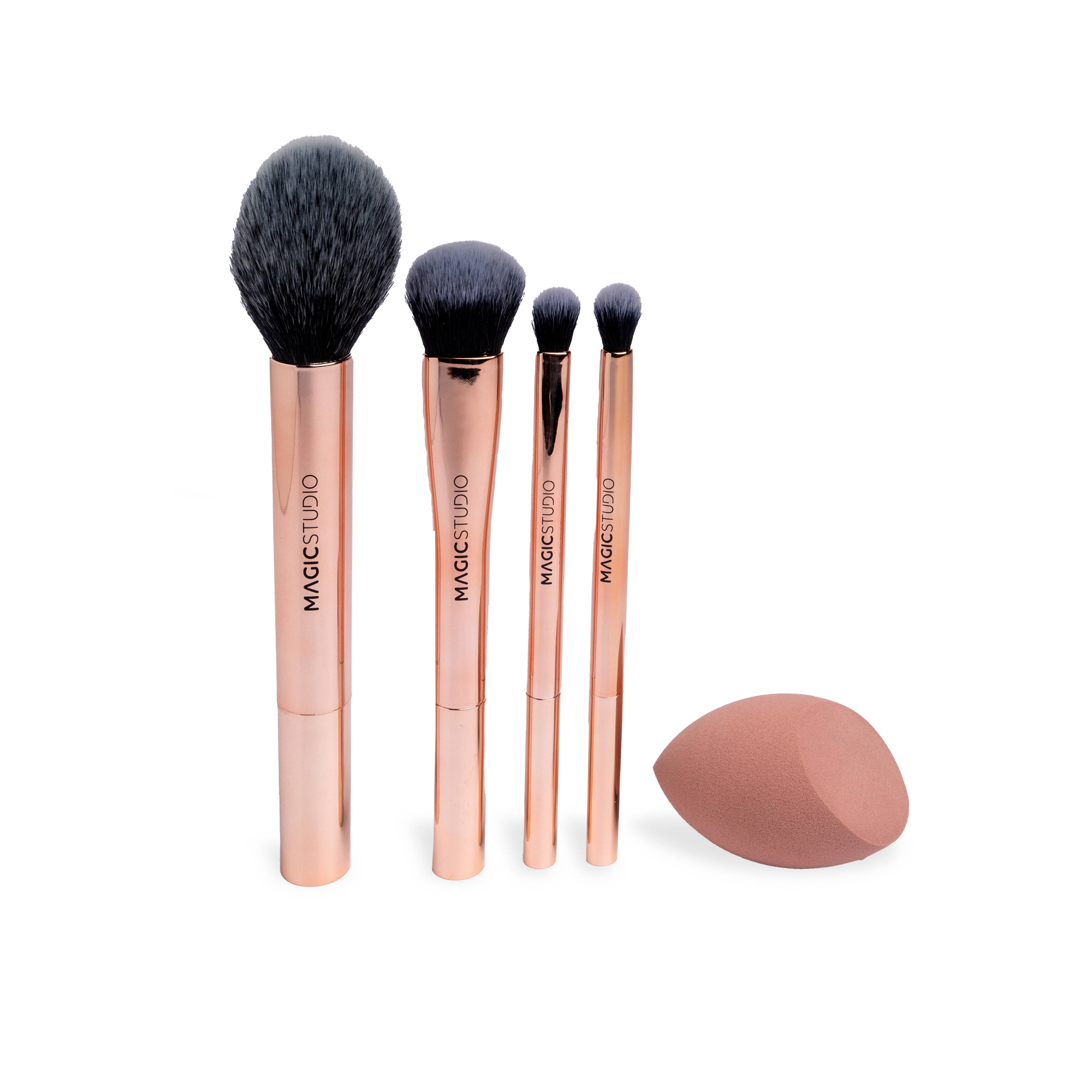 Aquarius Cosmetic SLU - Wholesale Makeup Brush Set - MAGICSTUDIO ROSE QUARTZ MAKEUP BRUSHES&BLENDER SET1
