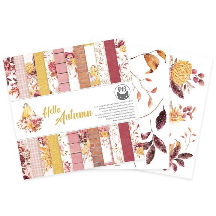 Almofada de Papel Hello Autumn, 6X6" por atacado de P13