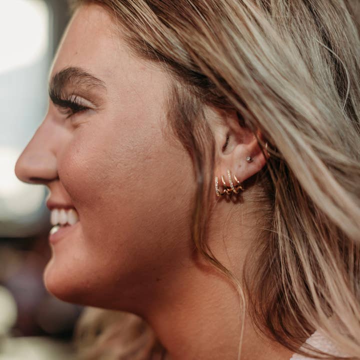 Rhinestone Ear Cuff for wholesale by Golden Rae Wholesale