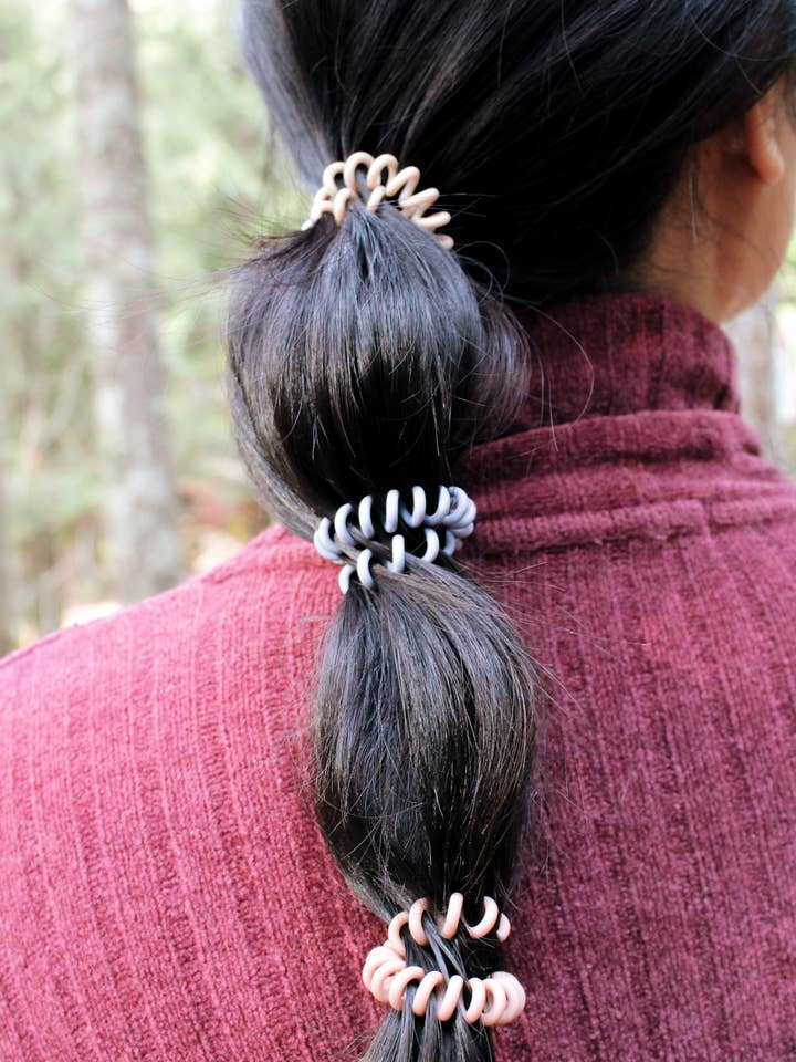 Cordões de cabelo pequenos Fossil Soft Matte por atacado de BANDED