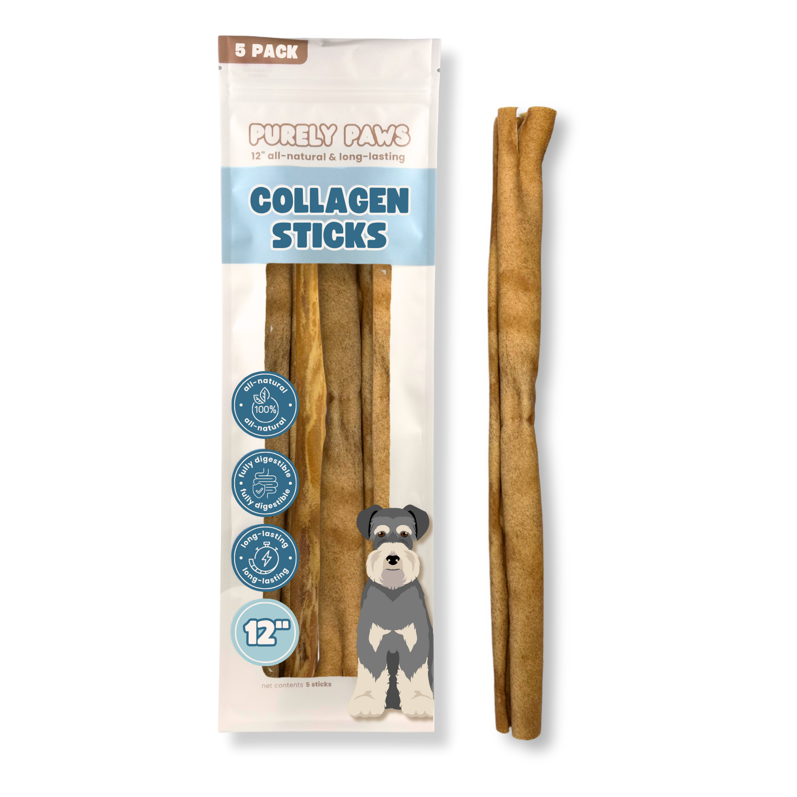 Purely Paws - Vente Friandises – chien - Friandises à mâcher pour chiens en collagène de bœuf naturel5