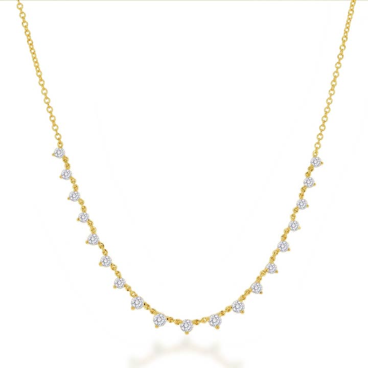 Colar Graduado com Camadas de Diamantes por atacado de Rachel Reid Jewelry