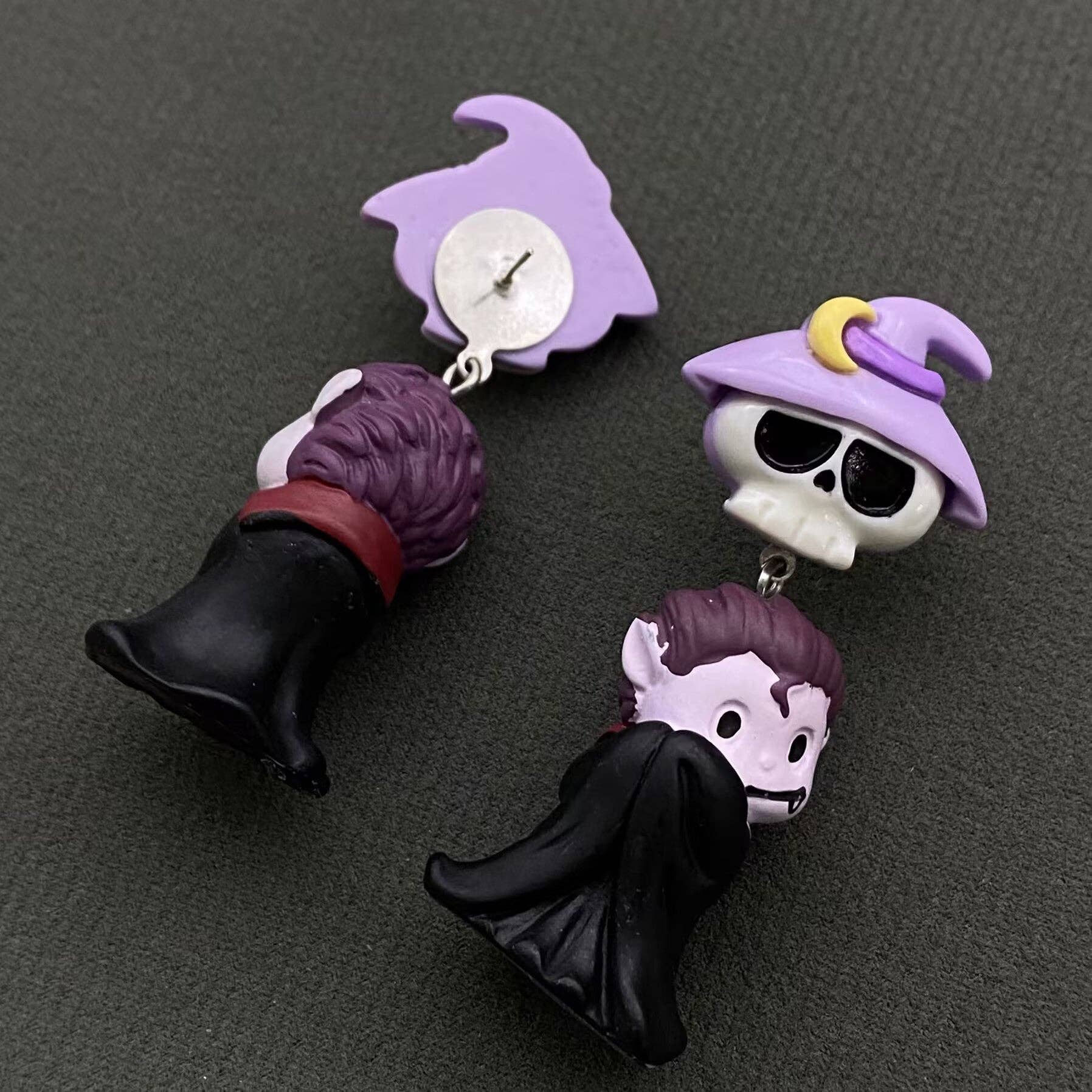 Mio Queena - Vendita all'ingrosso Orecchini pendenti - Orecchini pendenti in resina a forma di vampiro per Halloween1