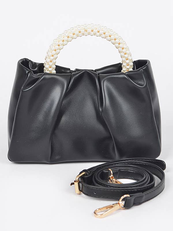 Pearl Håndtag Crossbody taske i imiteret læder for engroshandel hos Shop Neighbors