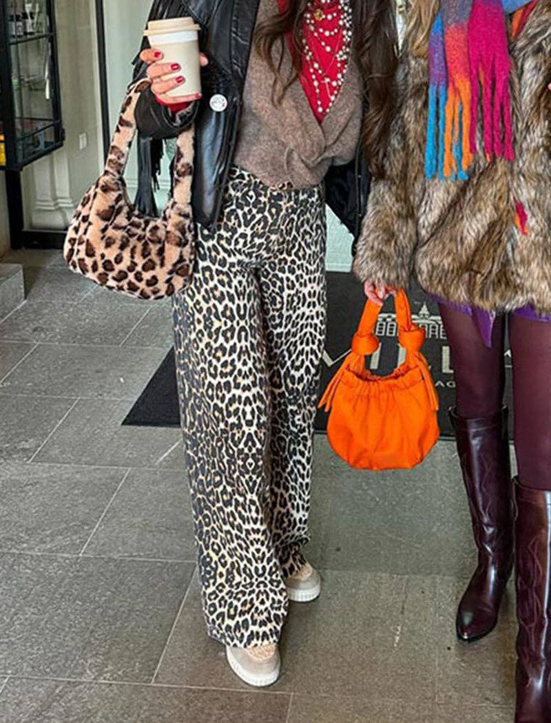 Leopard Print Wide Leg Pants for wholesale on Faire5