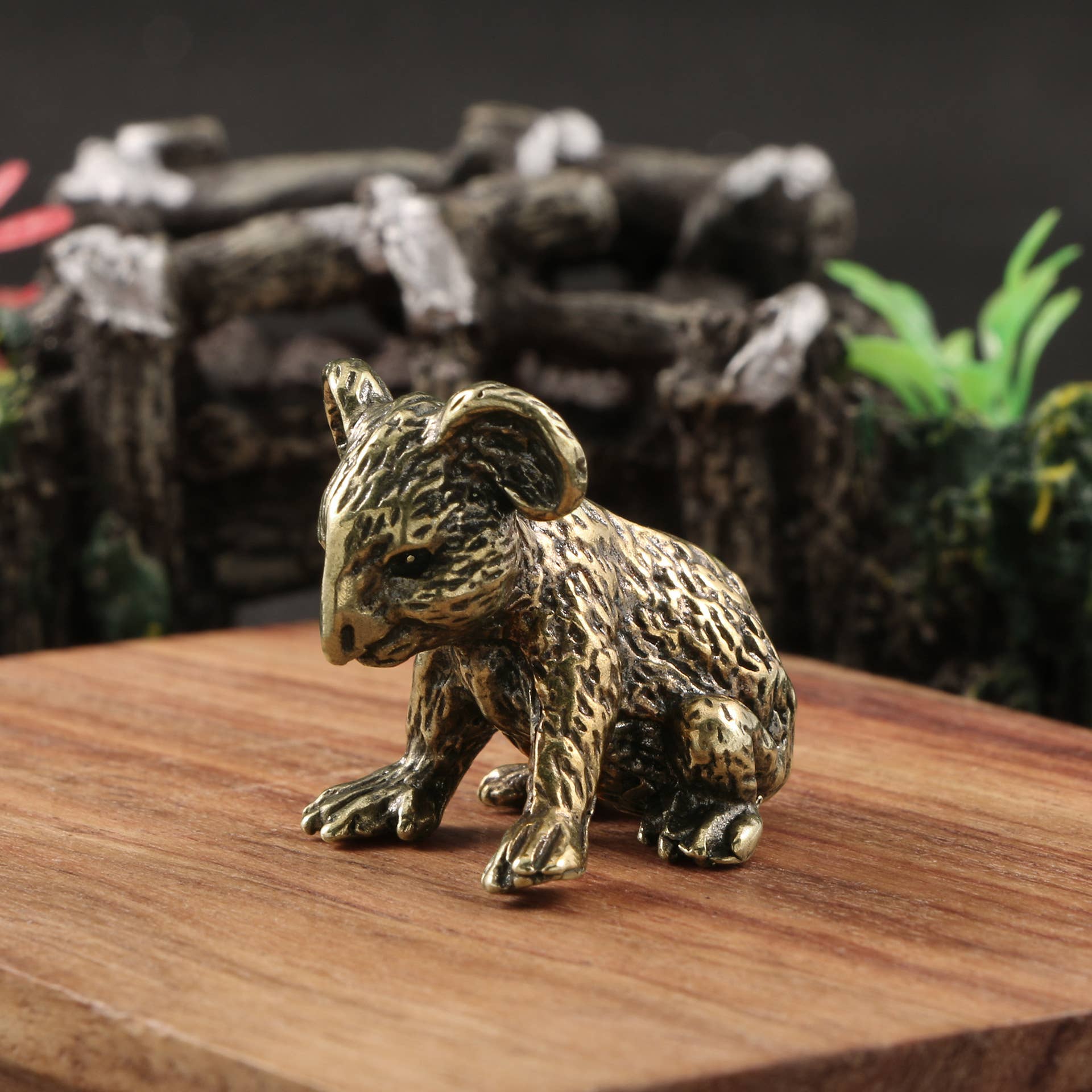 Gemcohub – Estatueta decorativa por atacado – Ornamentos de Animal Koala de Latão Miniatura Modelo