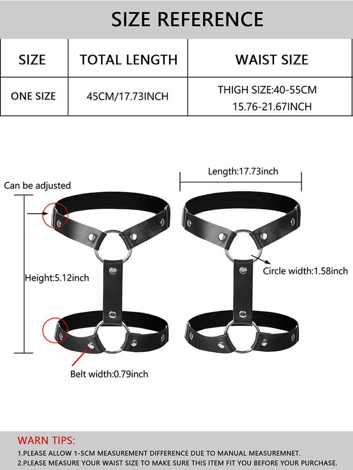 Negro Liga sexy con hebilla de venta al por mayor en Faire1