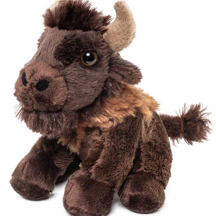 Uni Toys - Wholesale Stuffed/Plush Toy - Kids & Baby - Bison Plushie - 13 cm (height) - cuddly/plush toy0