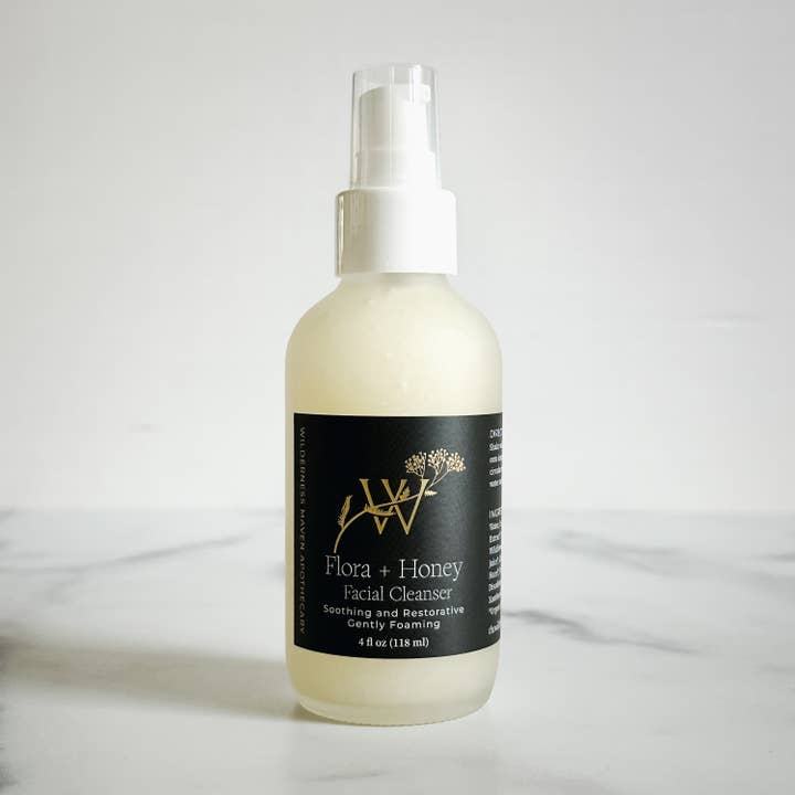 Flora + Honey Facial Cleanser for wholesale by Wilderness Maven Apothecary