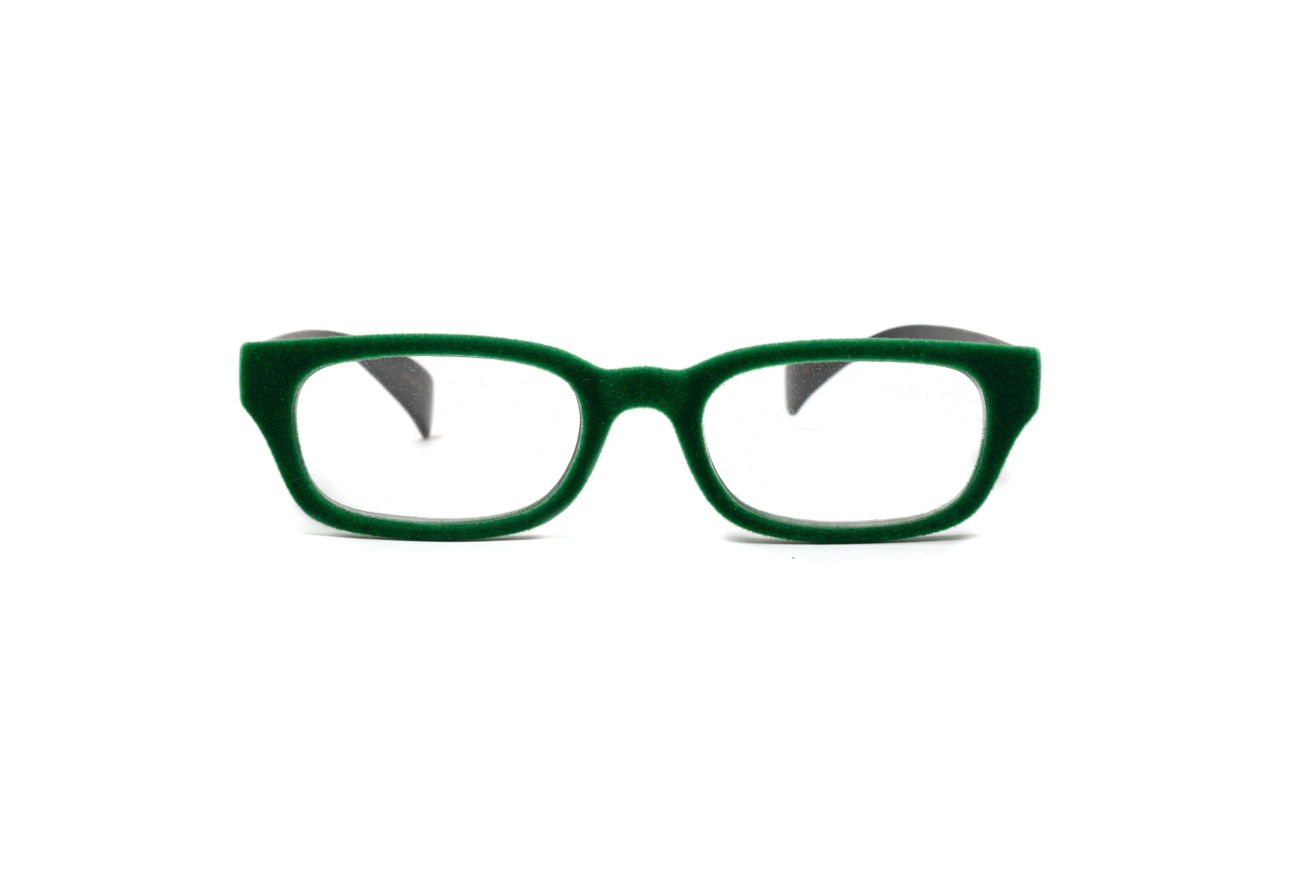 eyejets - Vente Lunettes de vue – femme - Lunettes de lecture Sydney Green Velvet, branches noires mates1