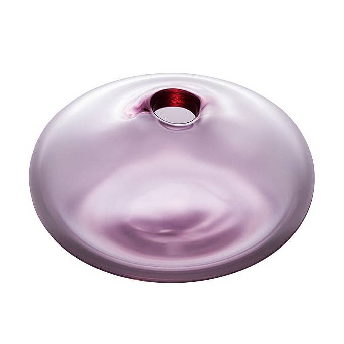 Mini Vase - Flat Round Bud Vase, Violet for wholesale by SGHR Sugahara