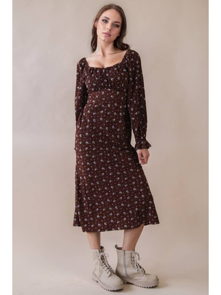 VERY J - Wholesale Dress - Women's - ND31864-Floral Printed Back Tie Mini Dress9