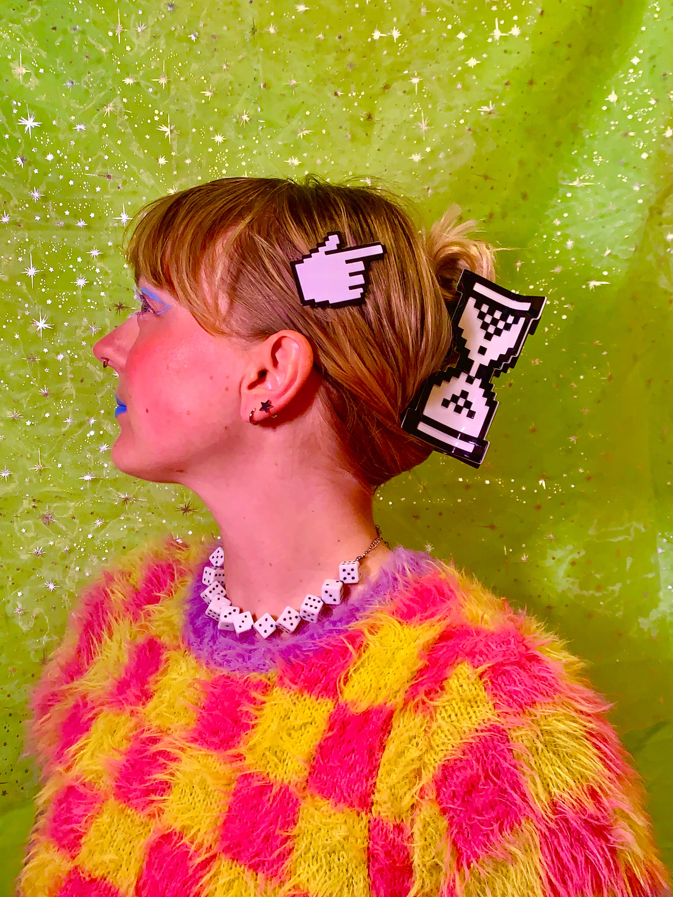 Peach Beast - Wholesale Hair Clip - Women's - Y2K Cursor Hair Clip Set5