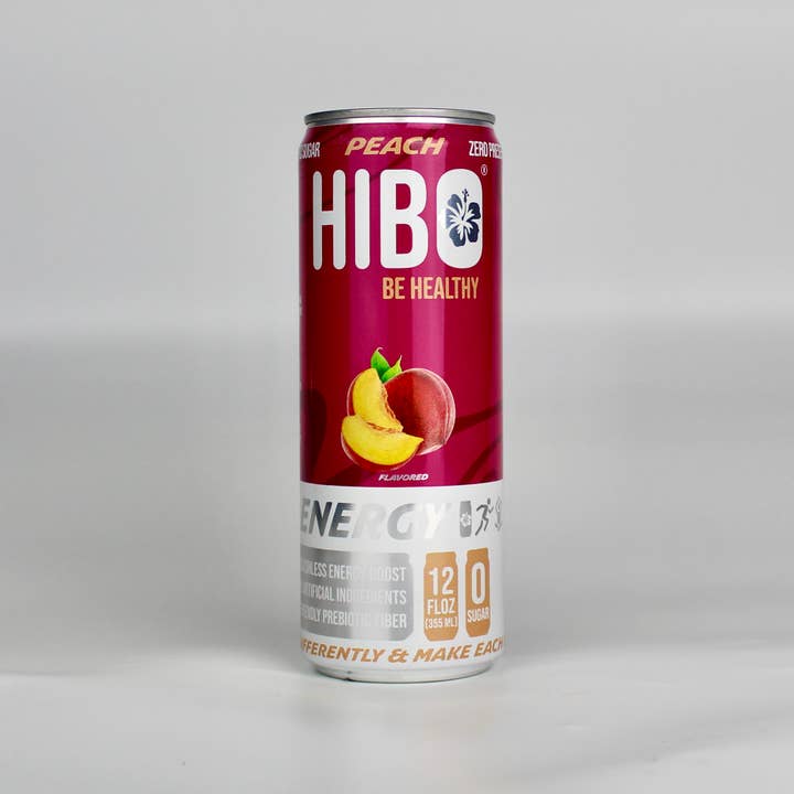 HIBO Healthy Energy – wholesale Sports/energy drink – All-Natural Zero Sugar Energy Drink HIBO PEACH3