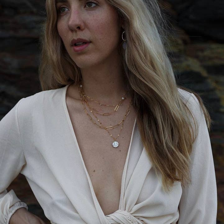 Georgia Marie Designs – wholesale Link & chain necklace – Paperclip Chain Necklace • 14K Goldfilled Paperclip Chain • Thick Gold Necklace • Heavy Chain Necklace • Gold Layering Necklace • Gold*1