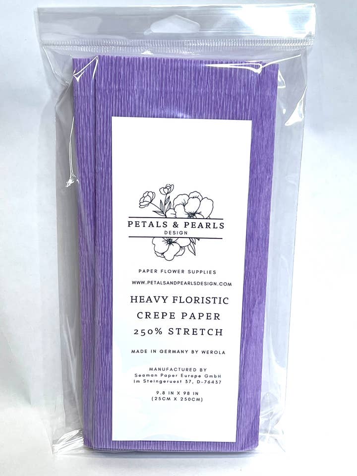 Lilac Heavy Blomsterhandler Crepe for engroshandel hos Petals and Pearls Design