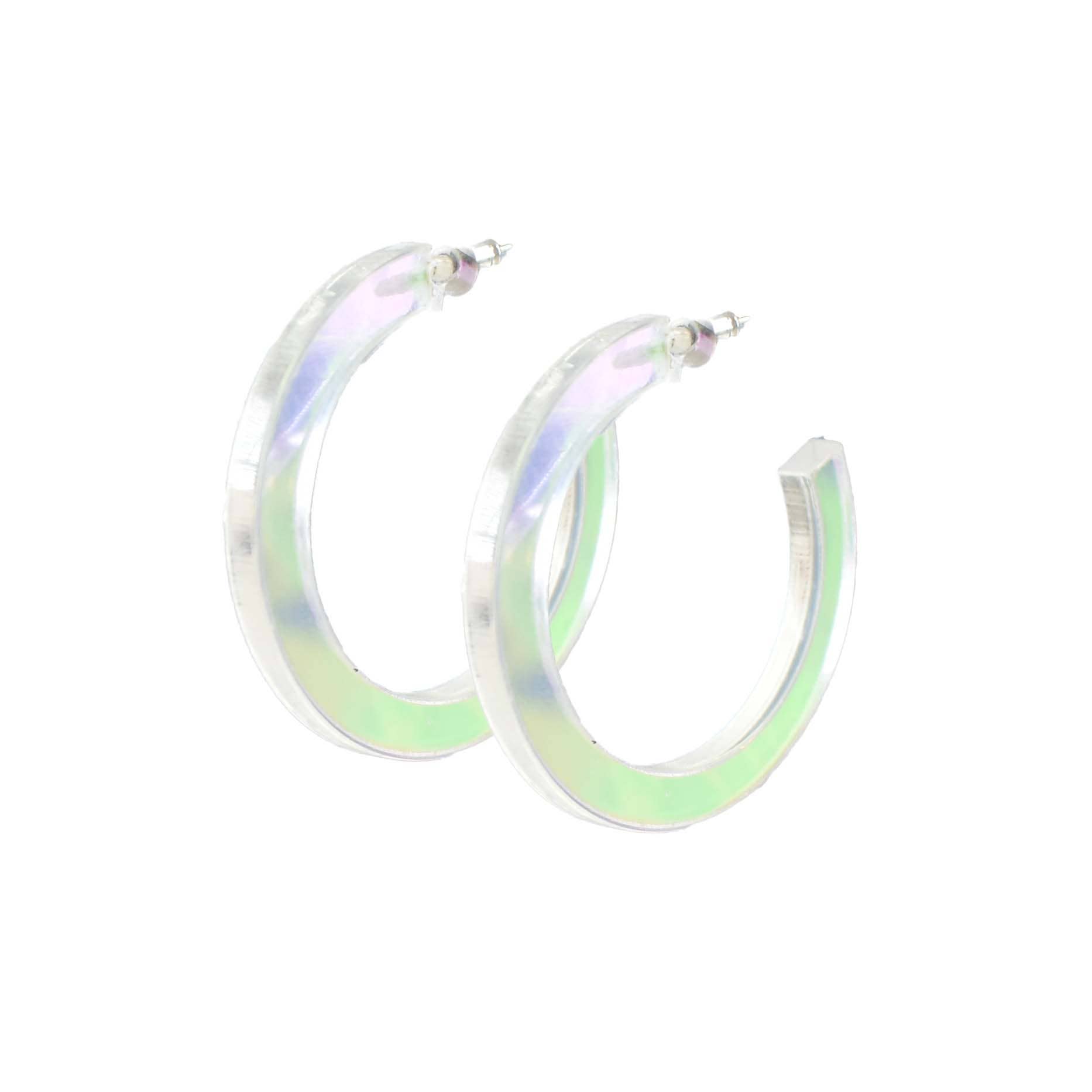 The Paper Dress – wholesale Hoop earrings – Colorful Lightweight Acrylic Hoop Earrings48