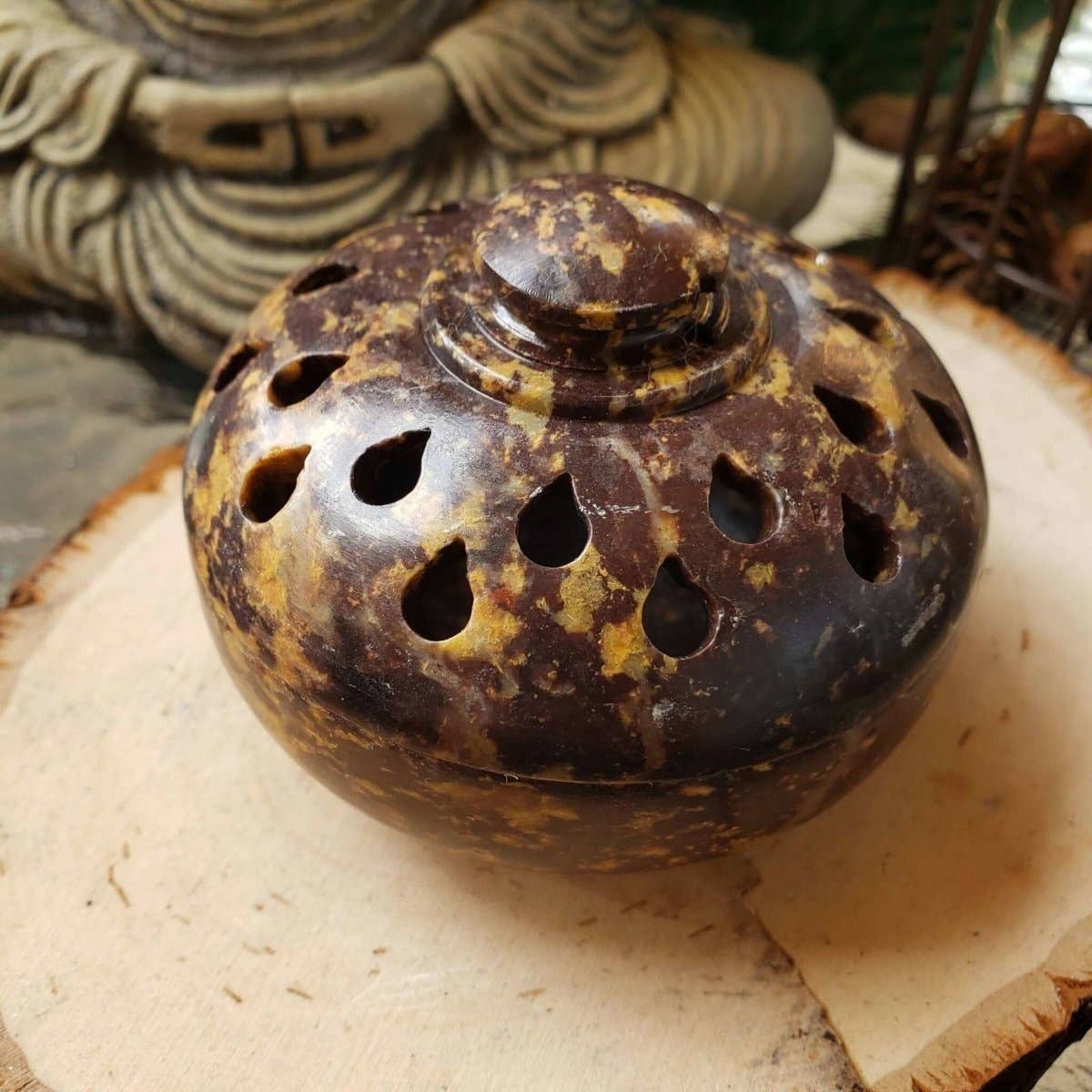 My Magic Place Shop - Wholesale Incense Holder - Soapstone Multi Burner, Charcoal Burner, Incense holder4