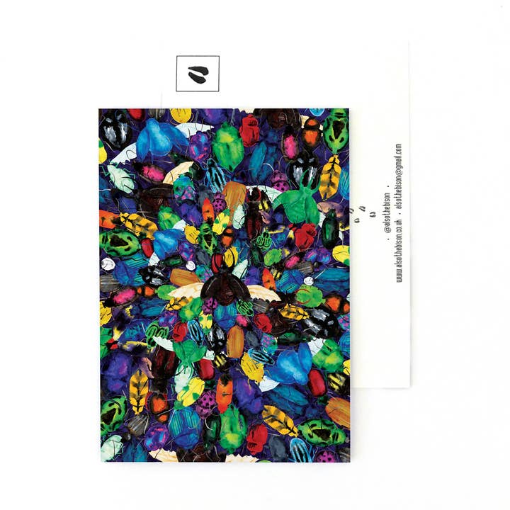 Coleoptera Beetle Postcard for wholesale by Bison Bindery