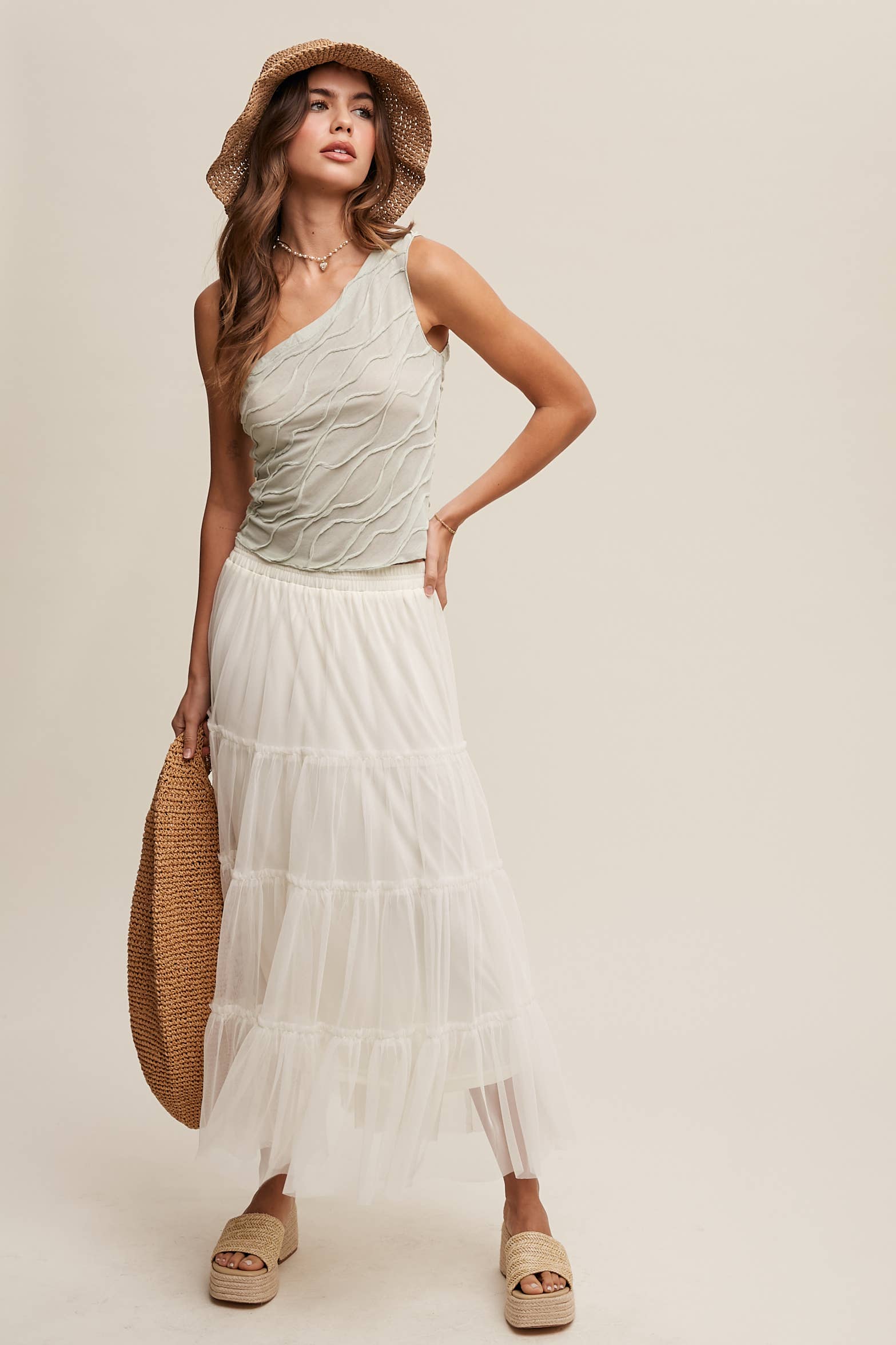 Listicle – wholesale Blus - Dam – Elegant asymmetrisk vågtopp19