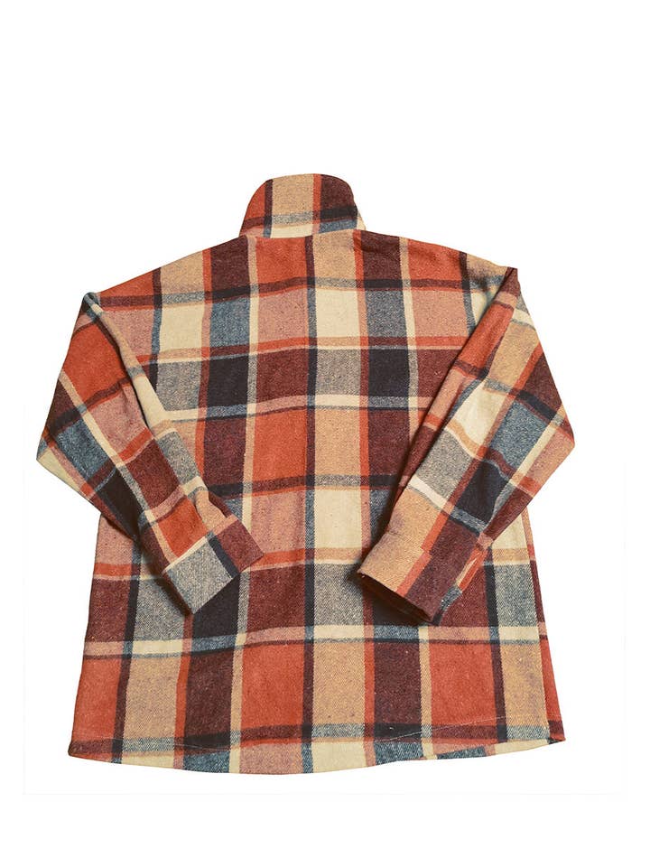 Aria Romance - Wholesale Cardigan - Women's - Checkered Shawl Collar Cardigan9