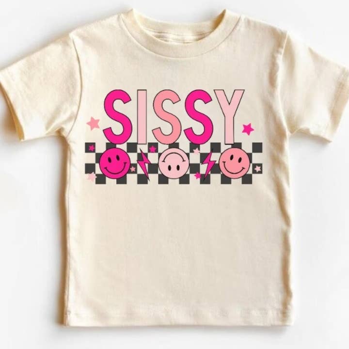 Tiny trendz teez - Wholesale Screen Printed T-Shirt - Kids - Sissy big / little sister kids tee