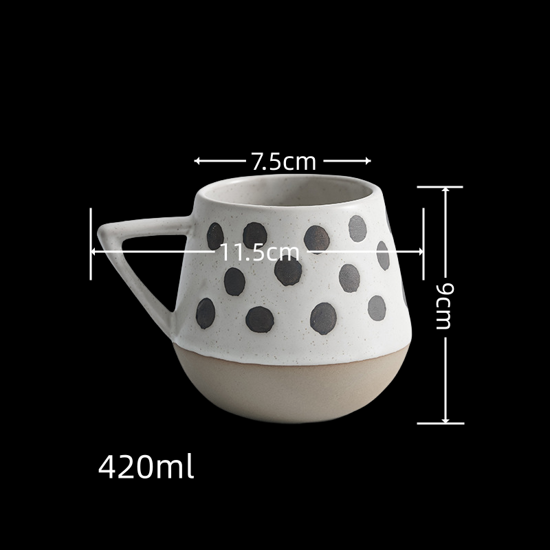 ACNITE(We cover U.S. import duties) - Wholesale Coffee Mug - Ceramic coffee cup Milk cup Retro Teacup kitchen5