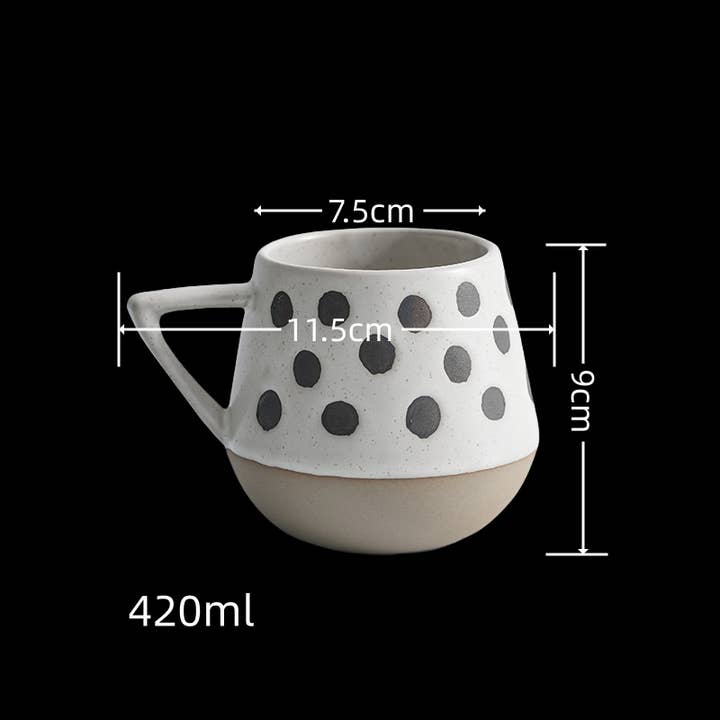 ACNITE(We cover U.S. import duties) - Wholesale Coffee Mug - Ceramic coffee cup Milk cup Retro Teacup kitchen5