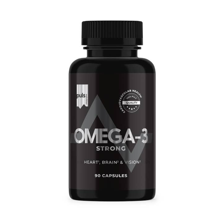 Puls Nutrition – Großhandel Nahrungsergänzungsmittel/Vitamin zum Einnehmen – OMEGA-3 Stark 90 Kapseln0