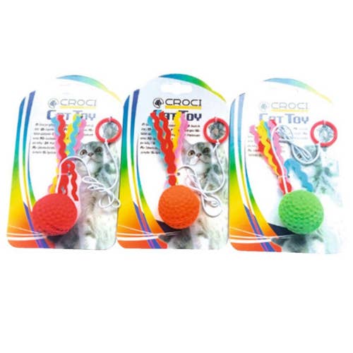 Croci - Wholesale Pet Toy - Cat - Cat Game - Colored Flying Ball - Crosses