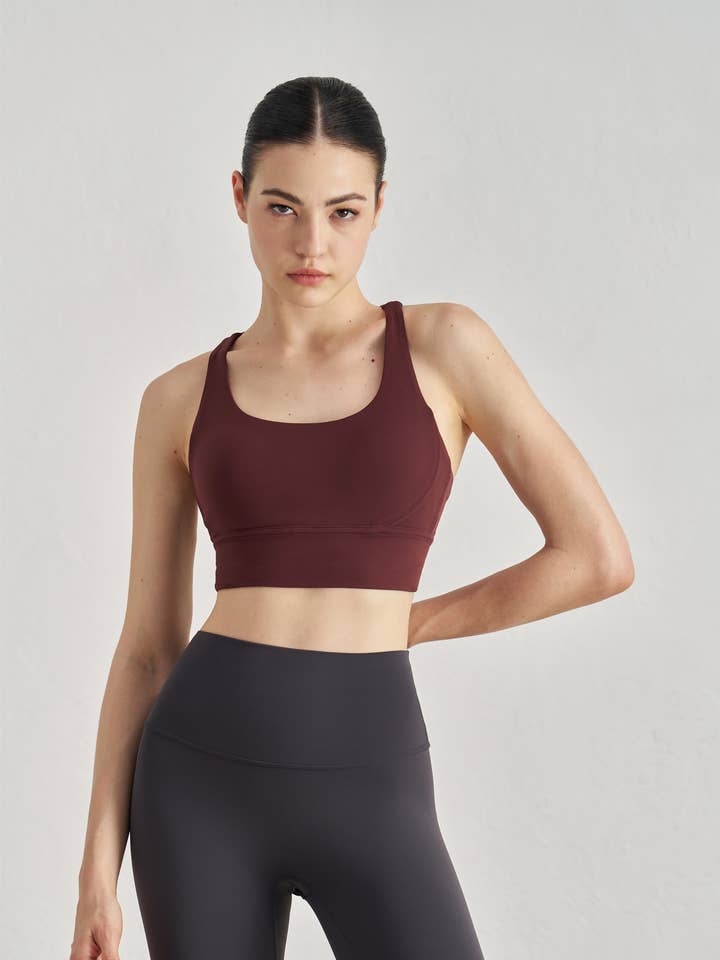 Isabella Strappy Back Sports Bra for wholesale by 91thelabel