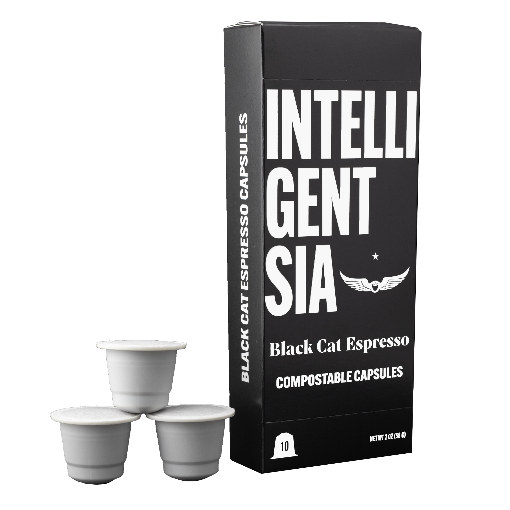 Intelligentsia Coffee - Vente Dosettes de café - Capsules Espresso Black Cat, boîte de 10.5