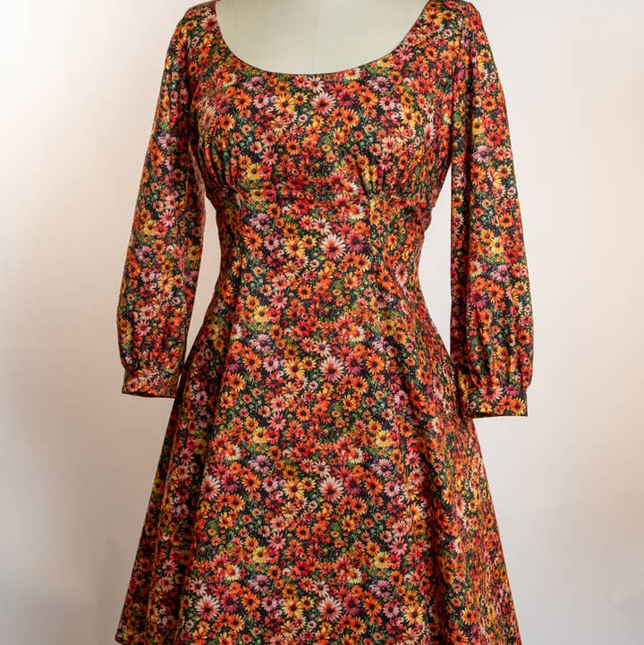 Jenni Dress- Sunset Daisy for wholesale by Heart of Haute