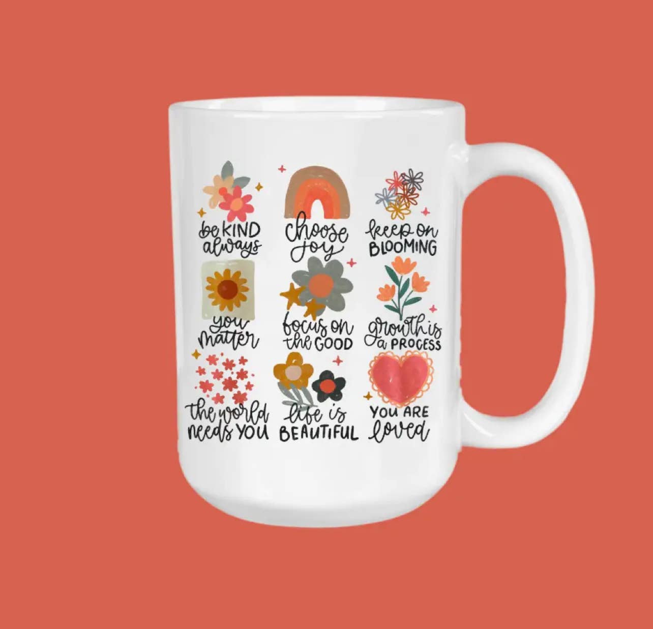 The Sip Society - Wholesale Coffee Mug - Choose Joy, Coffee Mug, Be Kind, Gift