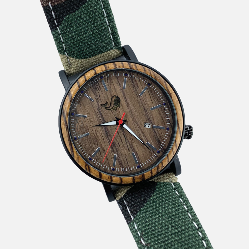 Oliver and the Sea - Wholesale Wrist Watch - Men's - Wood Watch w/Genuine Wood - the "Mallard"2
