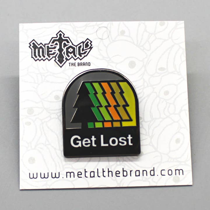 Verloren - Emaille Pin für den Großhandel von Metal the Brand